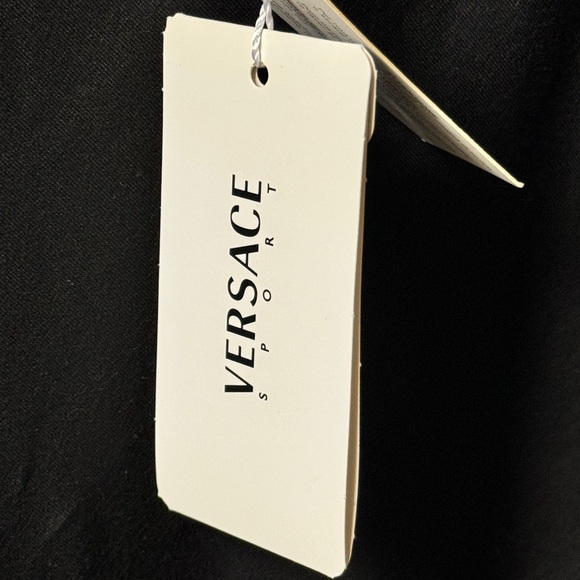 Versace Sport Jersey Skirt w/side Tie Women’s Size Large Black Gonna Kitesurf - Picture 3 of 7